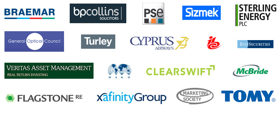 Some selected clients we have worked with